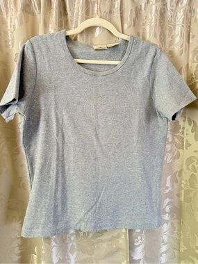 Vintage St. John's Bay Light Heather Gray Short Sleeve Tee/E161
